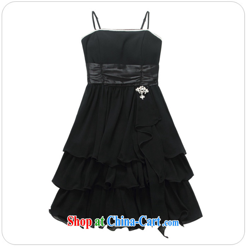 JK 2. YY 2014 new sweet lace tie cake Princess skirt dress sister's small dress skirt J 9909 black XXXL, JK 2. YY, shopping on the Internet