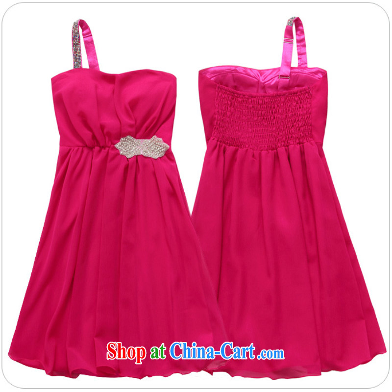JK 2. YY 2014 new stylish appointments and feel light drill single shoulder dress code the dress in dress dresses J of 9708 red XXXL, JK 2. YY, shopping on the Internet