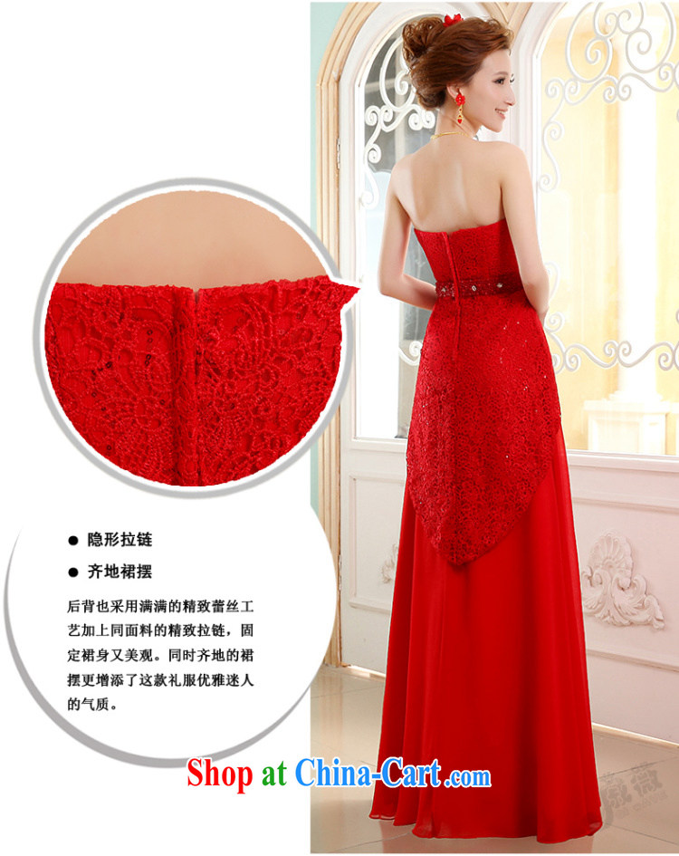 Wei Qi marriages served toast red long new, summer 2015 style wedding dresses lace snow woven beauty presided over dress Mary Magdalene ball chest female Red XL pictures, price, brand platters! Elections are good character, the national distribution, so why buy now enjoy more preferential! Health