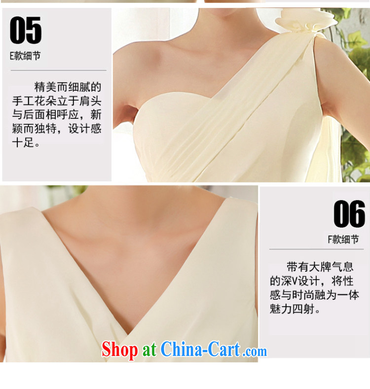 Qi wei summer 2015 new wedding dresses short bridesmaid champagne in the shoulder bare chest bridesmaid dress sister skirt small dress moderator banquet graduate serving champagne color the shoulder, E S pictures, price, brand platters! Elections are good character, the national distribution, so why buy now enjoy more preferential! Health