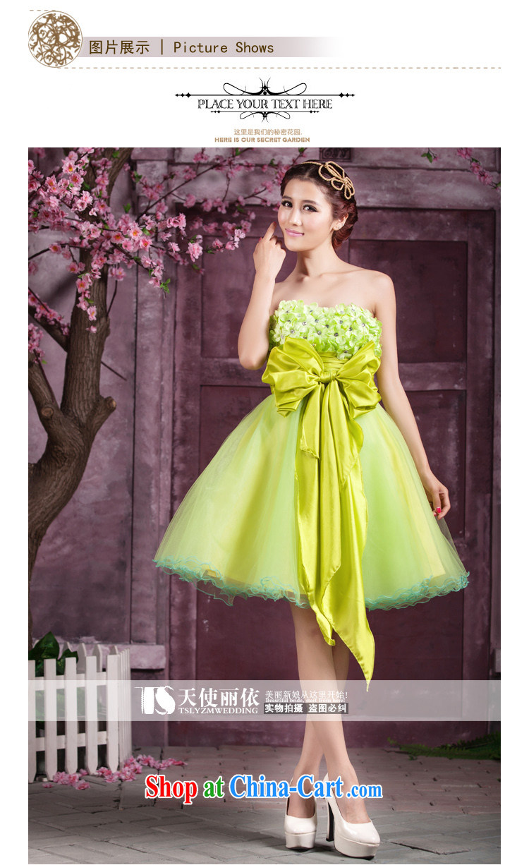 2015 Tslyzm new show clothing green short film floor theme clothing bridal dresses flowers wedding photography is subject also performed by serving female Green XXL pictures, price, brand platters! Elections are good character, the national distribution, so why buy now enjoy more preferential! Health