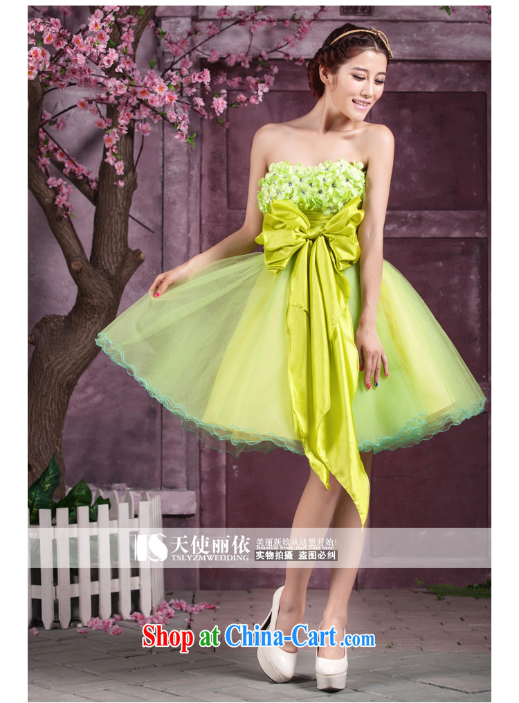 2015 Tslyzm new show clothing green short film floor theme clothing bridal dresses flowers wedding photography is subject also performed by serving female Green XXL pictures, price, brand platters! Elections are good character, the national distribution, so why buy now enjoy more preferential! Health