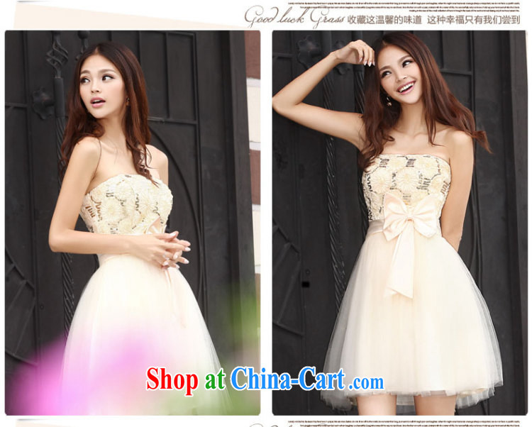 Qi wei wedding dresses new 2015 married women short bows, serving champagne color bridesmaid dresses small dress graduation dance video thin female light champagne color A (zip) Customize the $30 pictures, price, brand platters! Elections are good character, the national distribution, so why buy now enjoy more preferential! Health