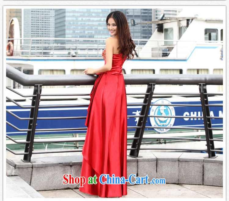 Wei Qi new 2015 wedding dresses, shoulder-length, the annual concert, dinner will dress skirt red bridal wedding toast serving female Red XL pictures, price, brand platters! Elections are good character, the national distribution, so why buy now enjoy more preferential! Health