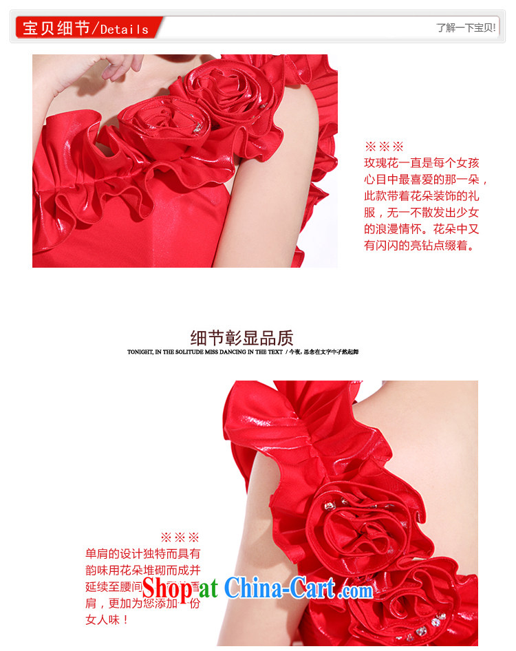 The Bridal Fashion bridesmaid dress single shoulder small dress bridesmaid dresses in 358 red L pictures, price, brand platters! Elections are good character, the national distribution, so why buy now enjoy more preferential! Health