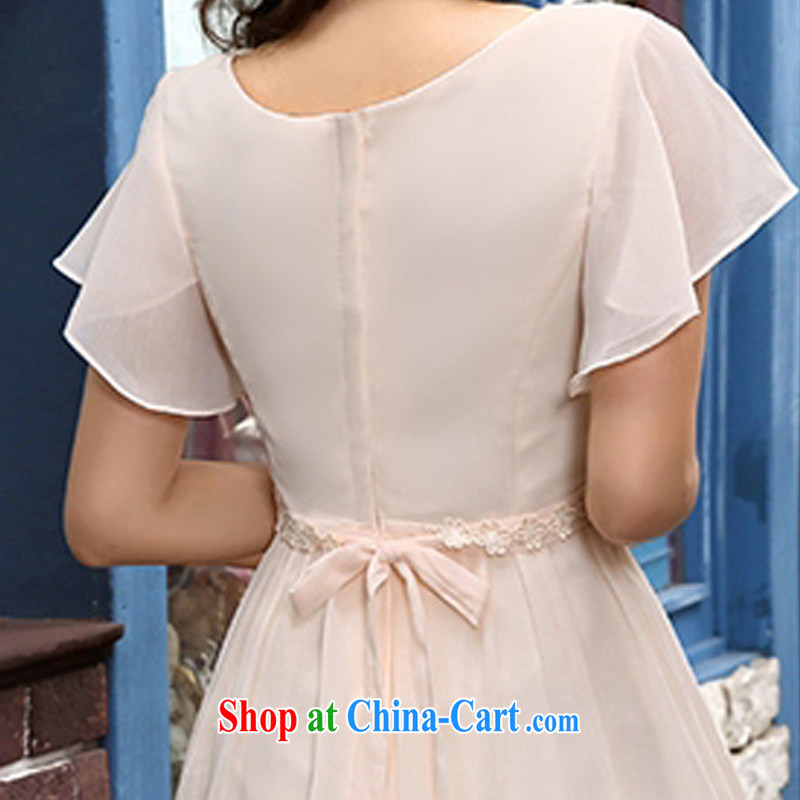 Dream of the day 2015 new Korean elegant dresses bridesmaid wedding dress XLF 351 champagne color short XXL 2.3 feet around his waist, and dream of the day, shopping on the Internet