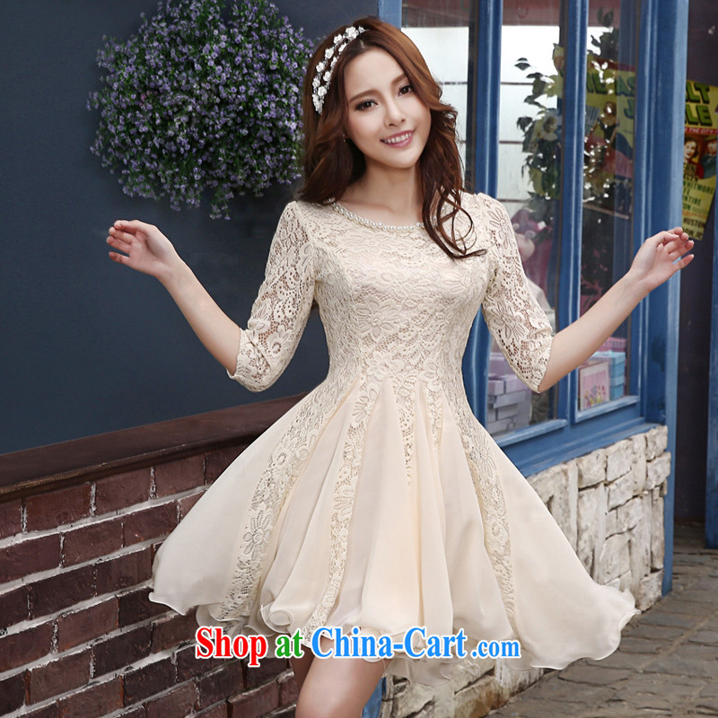 Dream of the day wedding dresses 2015 new marriage toast clothing bridesmaid champagne color short, 356 champagne color cuff XXXL 2.4 feet around his waist, and dream of the day, shopping on the Internet