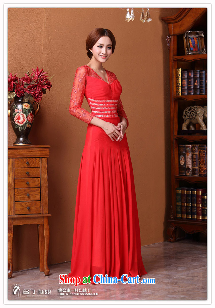 The bride's 2015 New Red dress bows dress lace 9 cuff video thin 587 red L pictures, price, brand platters! Elections are good character, the national distribution, so why buy now enjoy more preferential! Health