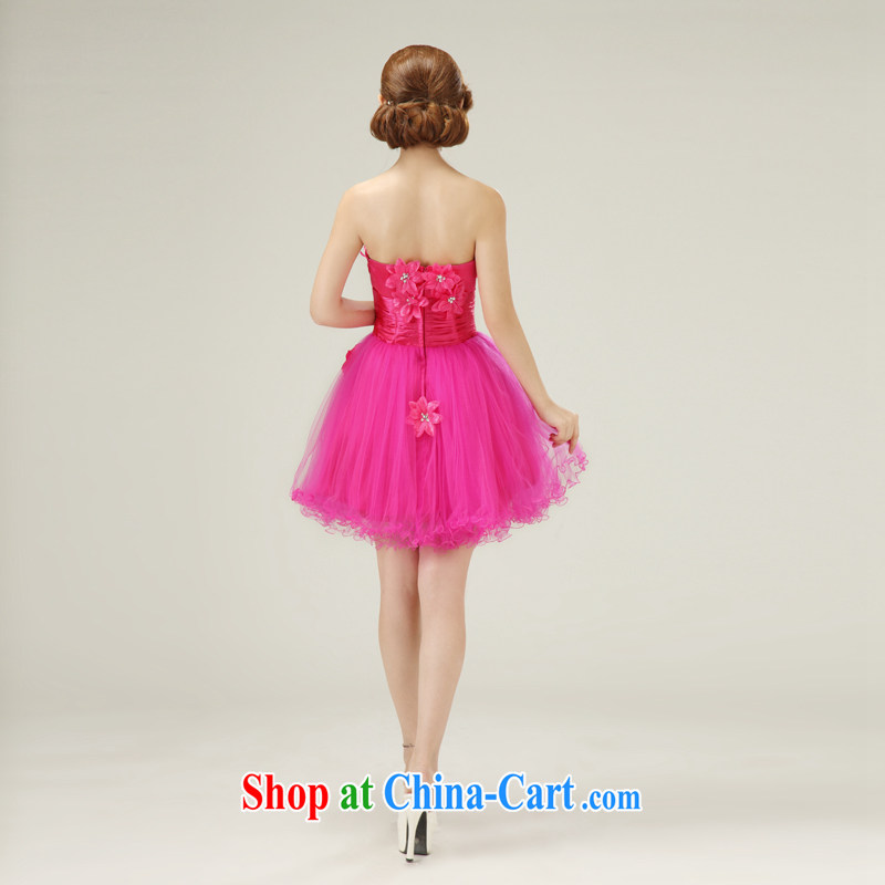 According to the 2015 by new, better red flower short bridesmaid dress the dress uniforms of red. size color is not final, and Yong-yan good offices, shopping on the Internet