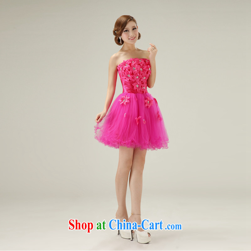 According to the 2015 by new, better red flower short bridesmaid dress the dress uniforms of red. size color is not final, and Yong-yan good offices, shopping on the Internet