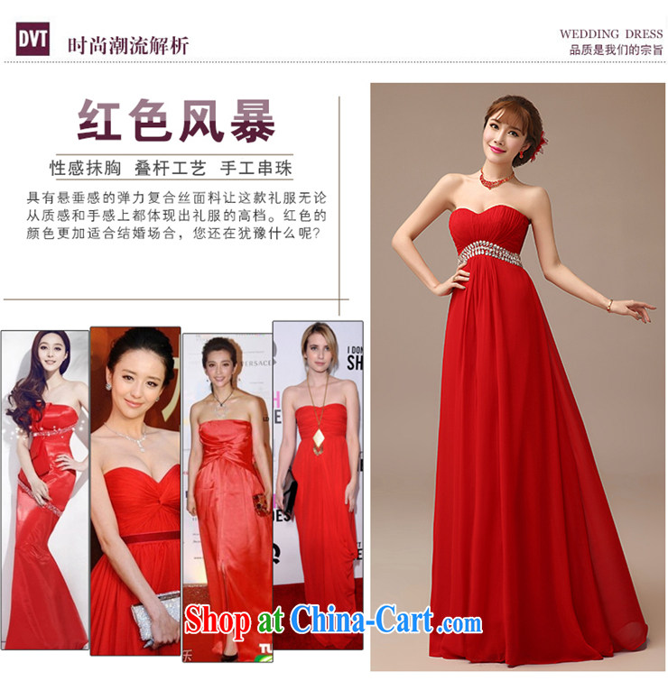 Dirty comics 2015 New Red bows dress Banquet hosted dress Korean Beauty graphics thin large, high-waist pregnant bride toast serving red XL pictures, price, brand platters! Elections are good character, the national distribution, so why buy now enjoy more preferential! Health