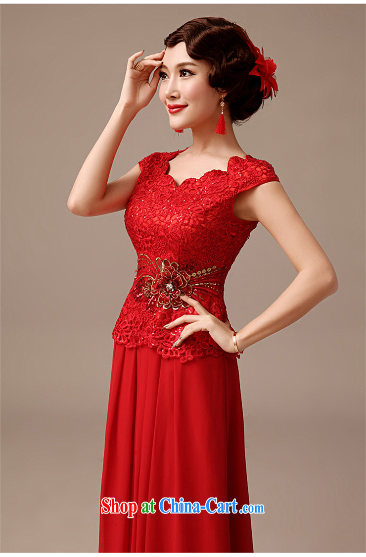 2015 new marriages served toast long retro a field for package shoulder lace red dress red XXL pictures, price, brand platters! Elections are good character, the national distribution, so why buy now enjoy more preferential! Health