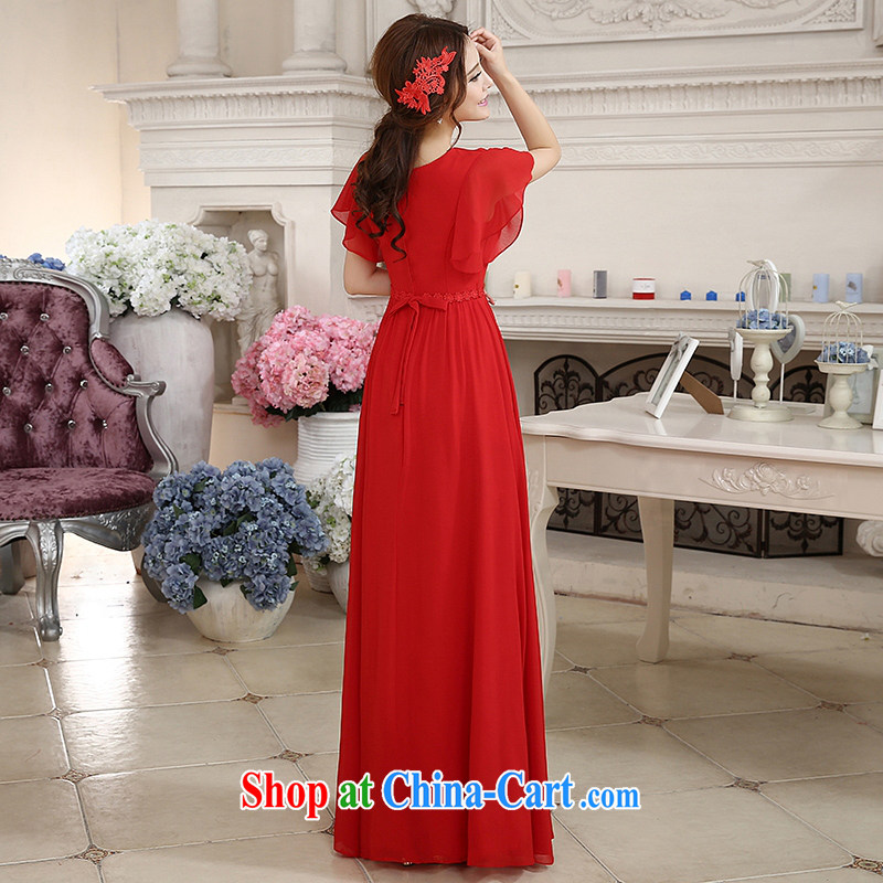Dream of the day wedding dresses summer 2015 new Korean version elegant dresses night bridal toast serving 360 red long XXL 2.3 feet around his waist, and dream of the day, shopping on the Internet