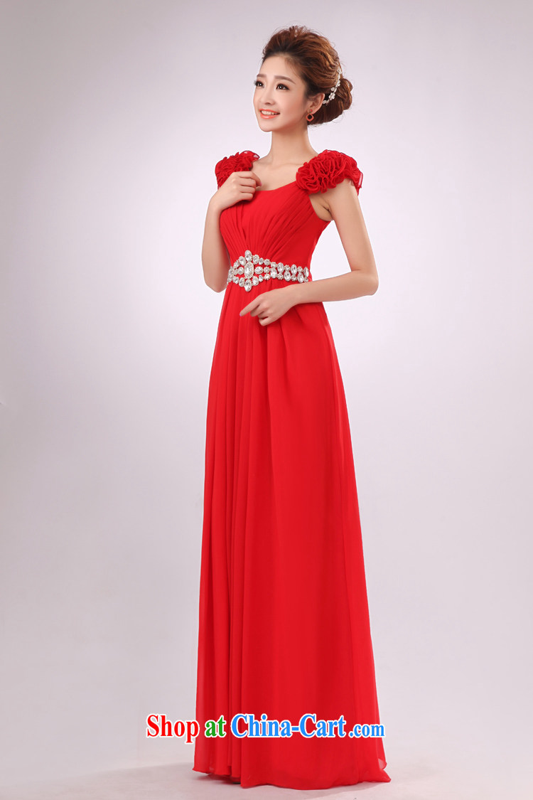According to the 2015 Uganda new dresses long red bridal bridesmaid serving double-shoulder dress uniform toast the dress Red. size color is not final pictures, price, brand platters! Elections are good character, the national distribution, so why buy now enjoy more preferential! Health