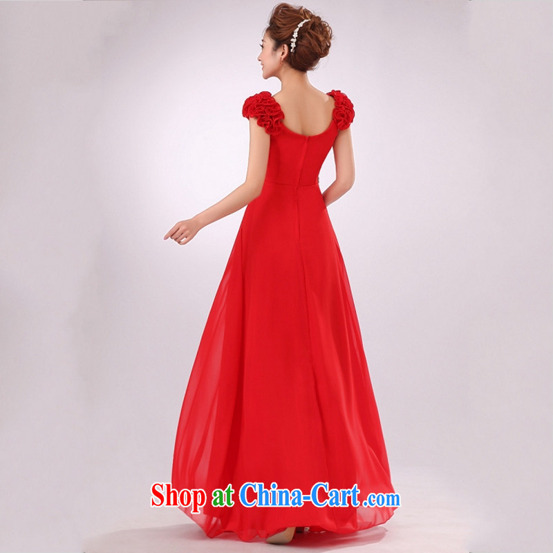 According to the 2015 Uganda new dresses, long red bridal bridesmaid serving double-shoulder dress uniform toast the wedding dresses Red. size color will not be refunded, Yong-yan good offices, shopping on the Internet