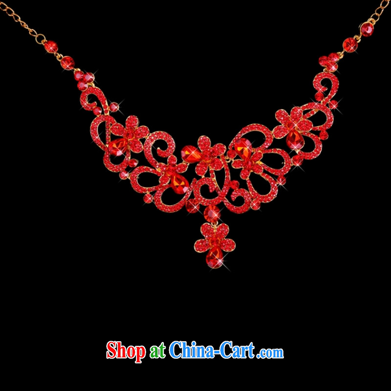 Yong-yan and 2015 New Products jewelry Kit Crown necklace earrings red, Yong-yan good offices, and shopping on the Internet