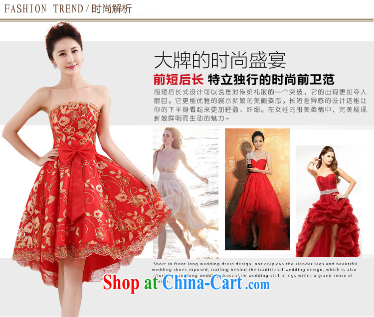 Honeymoon bridal 2015 spring and summer new bride short before long after marriage yarn lace red toast serving small dresses cheongsam dress red XL pictures, price, brand platters! Elections are good character, the national distribution, so why buy now enjoy more preferential! Health
