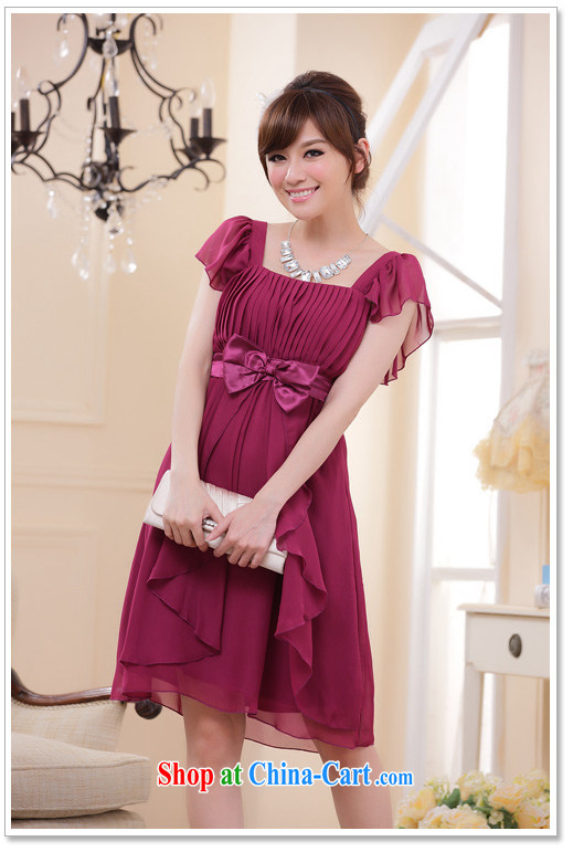 JK 2. YY graphics thin-waist and elegant Princess sister flouncing cuff dress name Yuan dinner will dress fuchsia XXL pictures, price, brand platters! Elections are good character, the national distribution, so why buy now enjoy more preferential! Health