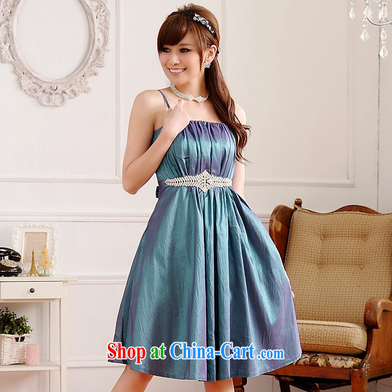 JK 2. YY European and American style Grand Palace of Yuan straps dress dinner will sister dresses are purple, JK 2. YY, shopping on the Internet