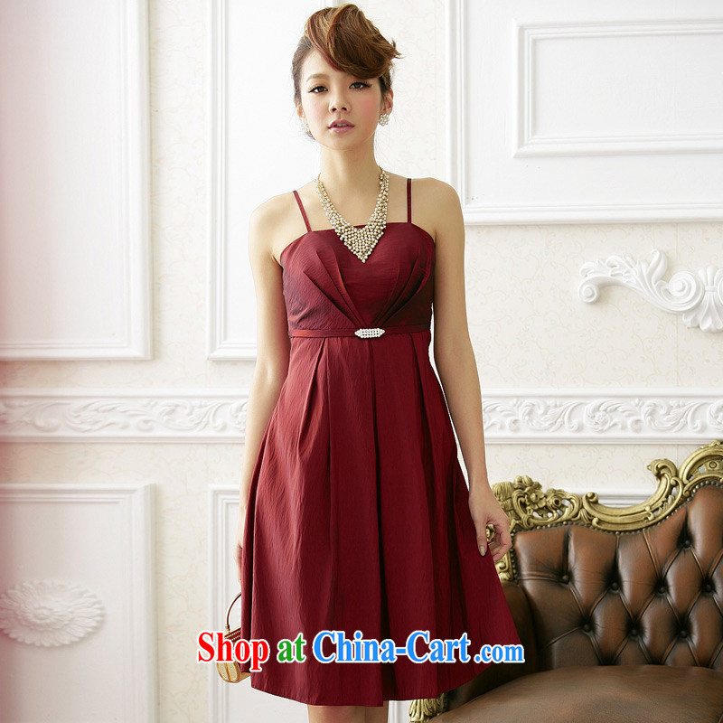 JK 2. YY European and American-style dinner sister bridesmaid dresses in sexy straps dress pink XXL, JK 2. YY, dress, and shopping on the Internet