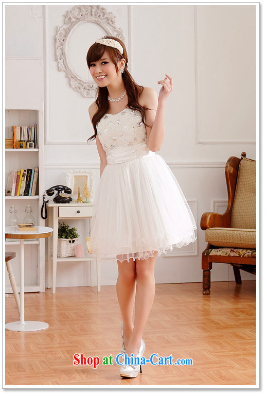 JK 2. YY rose buds silk dresses the waist-chest Late Princess skirt dress short dress white XXL pictures, price, brand platters! Elections are good character, the national distribution, so why buy now enjoy more preferential! Health