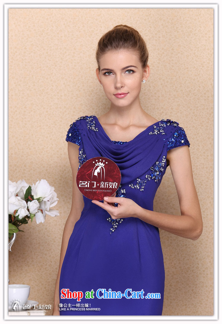 The bride's 2015 new dress royal blue Tail dress hand drill elegant wedding dress 693 L pictures, price, brand platters! Elections are good character, the national distribution, so why buy now enjoy more preferential! Health