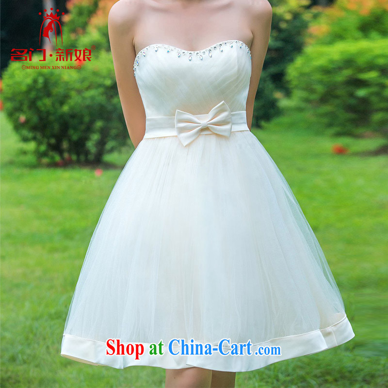 The bride's 2015 new bridal gown sweet bridesmaid dress Princess small dress 336 L