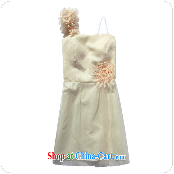 JK 2. YY European and American-style single shoulder some botanists Web yarn dinner will short dress straps dress (the invisible) champagne color code pictures, price, brand platters! Elections are good character, the national distribution, so why buy now enjoy more preferential! Health