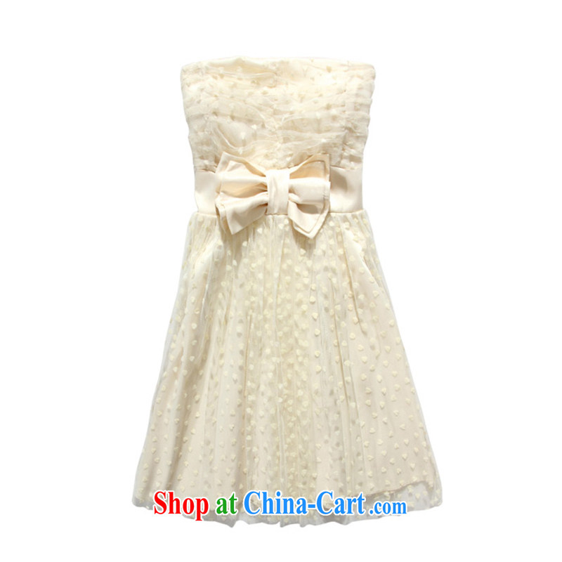 JK 2. YY Korean Princess Van-waist short bridesmaid dresses in bare chest dress pink XXL, JK 2. YY, shopping on the Internet