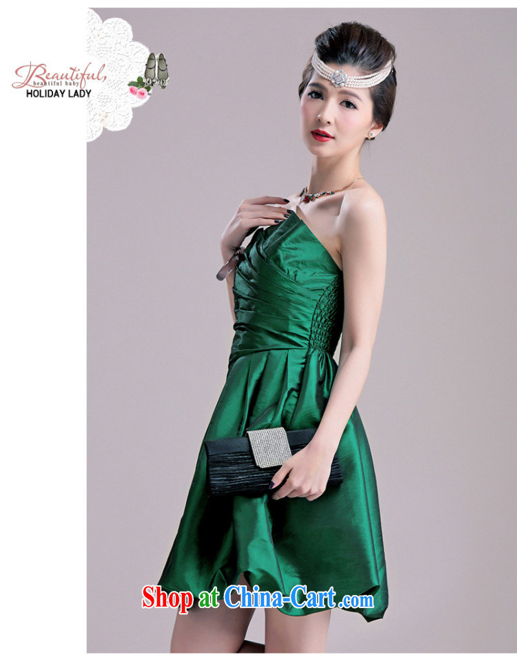 Light (at the end QIAN MO) Elegant chest American fold lantern skirt with small dress female foreign dress dress evening dress uniform toast apricot XL pictures, price, brand platters! Elections are good character, the national distribution, so why buy now enjoy more preferential! Health