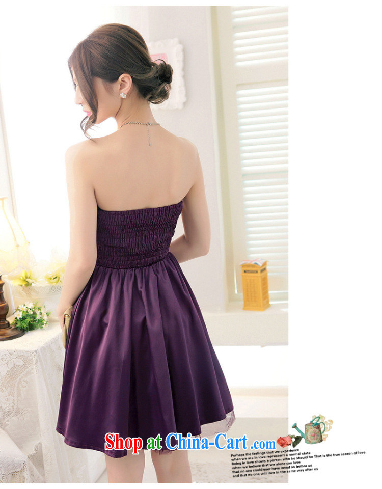 Light (at the end QIAN MO) chest lace the butterfly netting yarn shaggy dress Western dress evening dress dress light purple XL pictures, price, brand platters! Elections are good character, the national distribution, so why buy now enjoy more preferential! Health