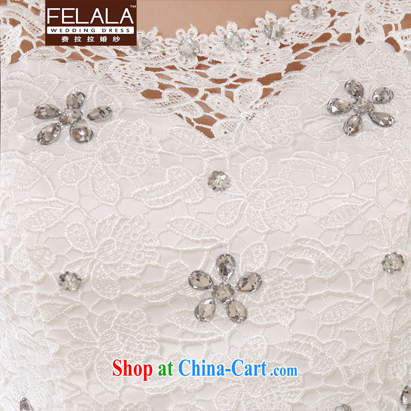 Ferrara ♀ Korean sweet dress dress wedding canopy skirts and white field shoulder bridesmaid wedding dresses short summer S Suzhou shipping, La wedding (FELALA), online shopping