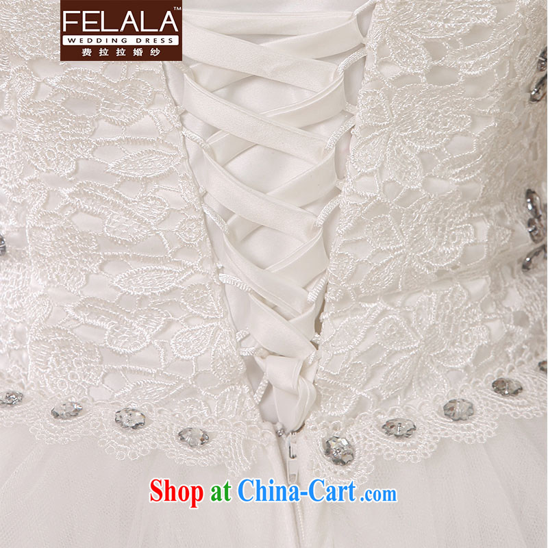 Ferrara ♀ Korean sweet dress dress wedding canopy skirts and white field shoulder bridesmaid wedding dresses short summer S Suzhou shipping, La wedding (FELALA), online shopping