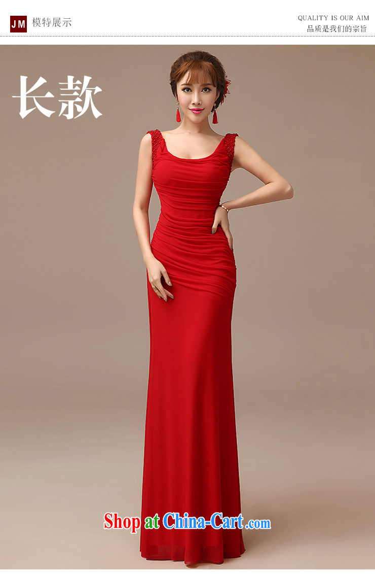 2015 new crowsfoot cultivating graphics thin sexy Red field shoulder bows clothing dress shoulders short red stretch silk Pearl dress short L pictures, price, brand platters! Elections are good character, the national distribution, so why buy now enjoy more preferential! Health