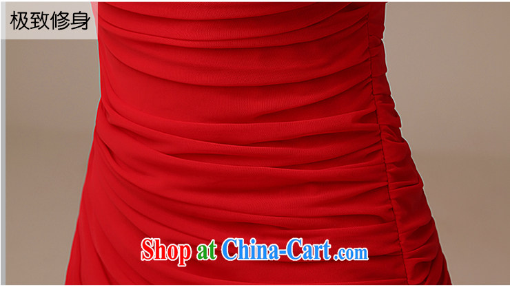 2015 new crowsfoot cultivating graphics thin sexy Red field shoulder bows clothing dress shoulders short red stretch silk Pearl dress short L pictures, price, brand platters! Elections are good character, the national distribution, so why buy now enjoy more preferential! Health