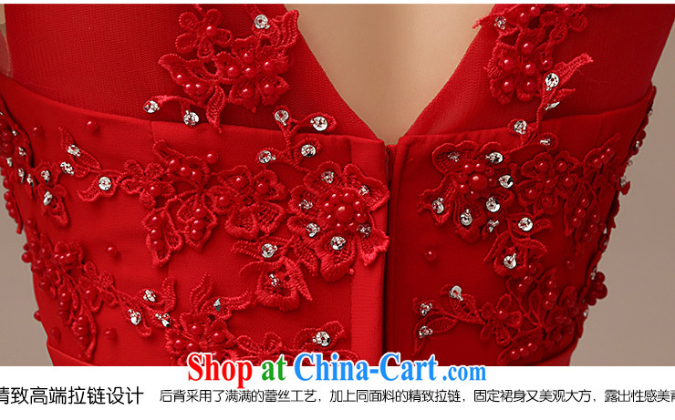 2015 New Red video thin dress bride wedding toast serving long red field shoulder dress red XL pictures, price, brand platters! Elections are good character, the national distribution, so why buy now enjoy more preferential! Health