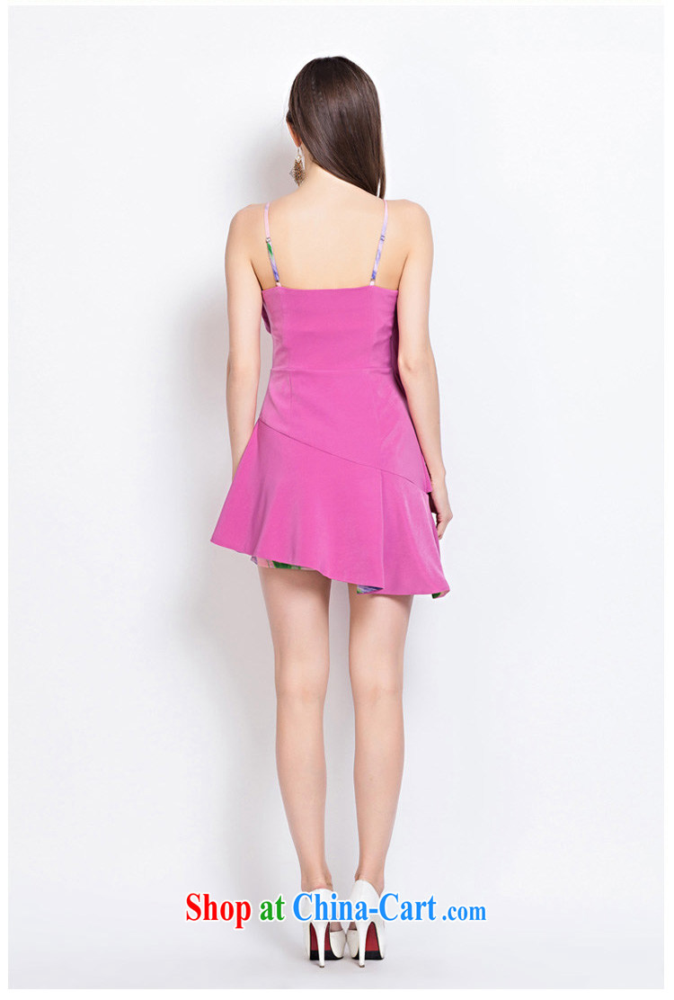 Yi Ge lire/YIGELILA splash of color retro straps dress stylish flouncing small dress skirt short skirt red 6574 L pictures, price, brand platters! Elections are good character, the national distribution, so why buy now enjoy more preferential! Health