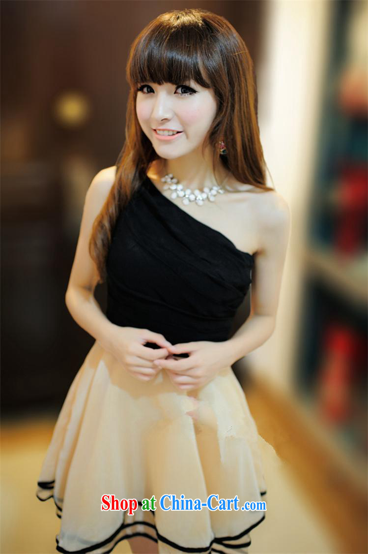 Shih, 2014 new single shoulder the shoulder sense of night dresses bridesmaid dress 1326 Black + red pictures, price, brand platters! Elections are good character, the national distribution, so why buy now enjoy more preferential! Health