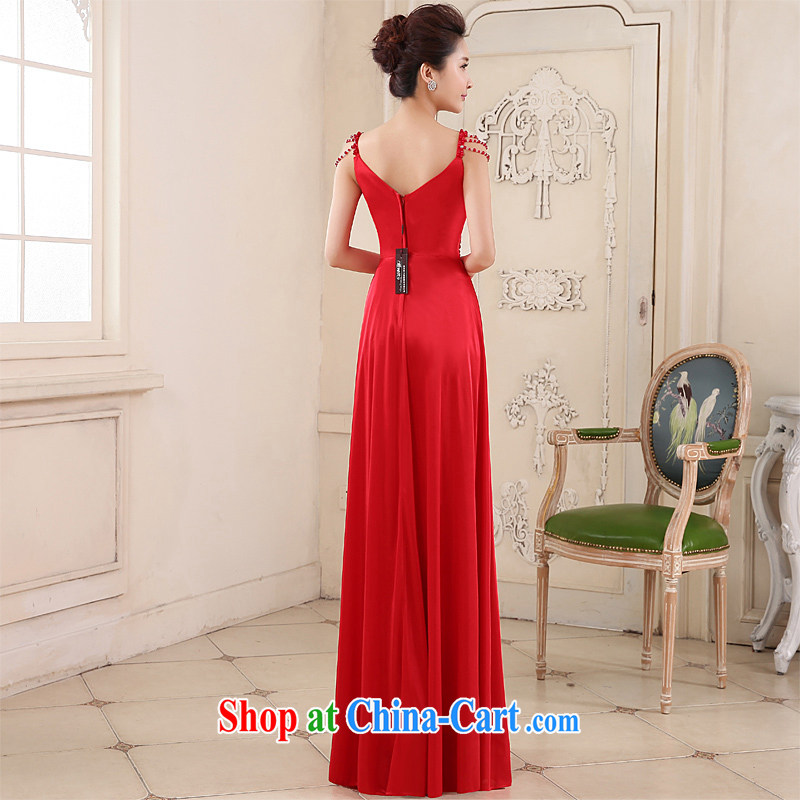 Honeymoon bridal 2015 spring and summer new bows dress long stylish snow woven toast Annual Service Performance Serving the red XL, Honeymoon bridal, shopping on the Internet