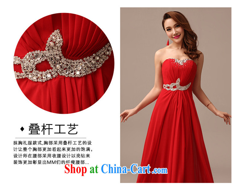 2015 New Red video thin dress bride wedding toast serving long red dress red XL pictures, price, brand platters! Elections are good character, the national distribution, so why buy now enjoy more preferential! Health