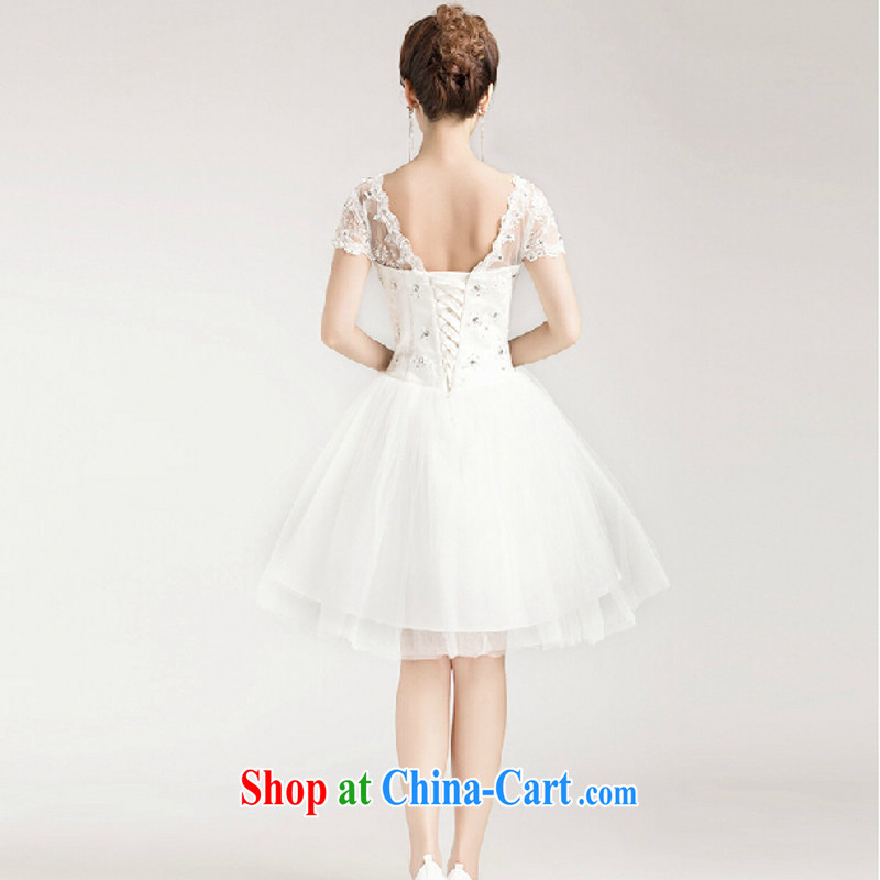 According to the 2015 Uganda summer wedding dresses bridal wedding dress sweet Princess shaggy skirts package shoulder lace short-sleeved short strap wedding dresses white. size color is not final, Yong-yan and, shopping on the Internet
