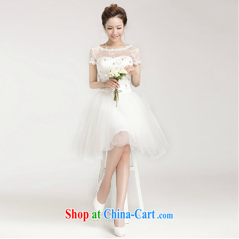 According to the 2015 Uganda summer wedding dresses bridal wedding dress sweet Princess shaggy skirts package shoulder lace short-sleeved short strap wedding dresses white. size color is not final, Yong-yan and, shopping on the Internet