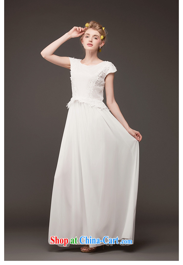 Rate the rate, 2014, new, larger female embroidered large lace fashion style beauty short-sleeved berth long skirt 8039 white S pictures, price, brand platters! Elections are good character, the national distribution, so why buy now enjoy more preferential! Health