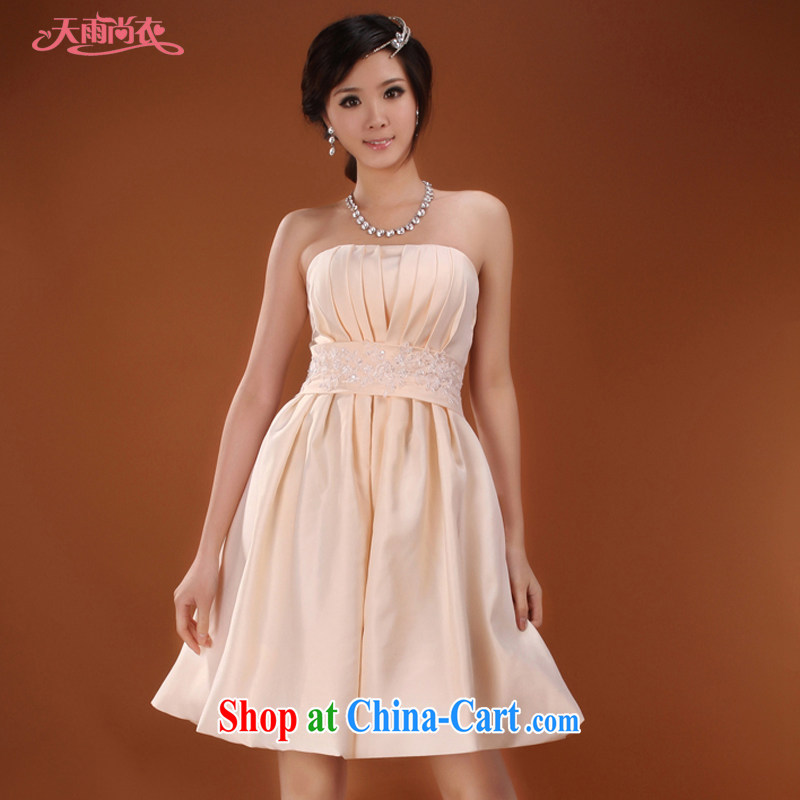 Rain Coat yet stylish bridal dresses Mary Magdalene marriage chest dresses cute short skirt bridesmaid dresses small hanging also suspended with a variety of styles 142 LF M, rain is clothing, and shopping on the Internet