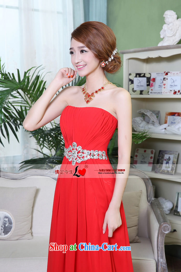 Love Life wedding dresses 2015 new Korean wiped chest sexy long married women banquet toast late female bridesmaid red XXL pictures, price, brand platters! Elections are good character, the national distribution, so why buy now enjoy more preferential! Health
