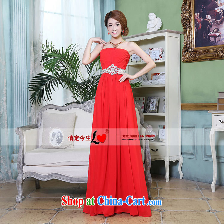 Love Life wedding dresses 2015 new Korean wiped chest sexy long married women banquet toast late female bridesmaid red XXL pictures, price, brand platters! Elections are good character, the national distribution, so why buy now enjoy more preferential! Health