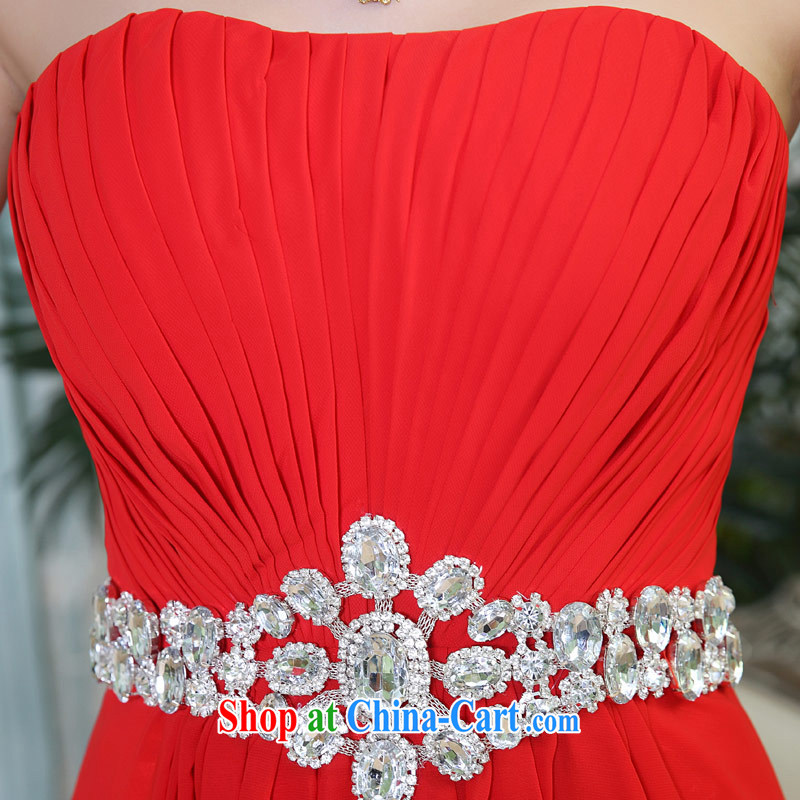 Love Life wedding dresses 2015 new Korean chest bare sense of long married women banquet toast late female bridesmaid red XXL, love life, and shopping on the Internet
