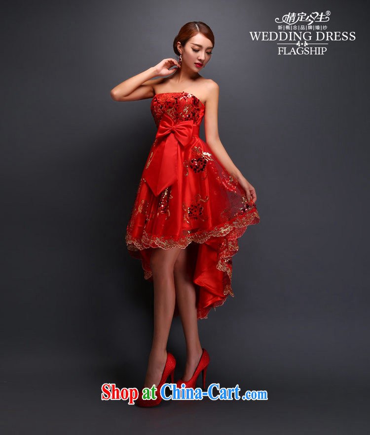 Love Life 2015 spring and summer new toast serving short bridal marriage after a long small dress skirt stylish beauty graphics thin lace bare chest red XXL pictures, price, brand platters! Elections are good character, the national distribution, so why buy now enjoy more preferential! Health