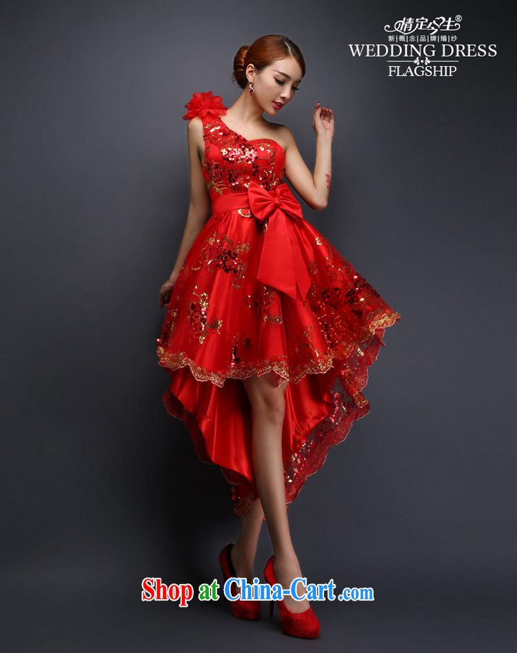 Love Life 2015 spring and summer new toast serving short bridal marriage after a long small dress skirt stylish beauty graphics thin lace bare chest red XXL pictures, price, brand platters! Elections are good character, the national distribution, so why buy now enjoy more preferential! Health