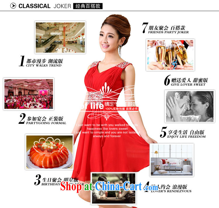 Love Life snow woven dress 2015 new Manual-dress bridal wedding dress short bows, cultivating their graphics thin lace wedding dress red XXL pictures, price, brand platters! Elections are good character, the national distribution, so why buy now enjoy more preferential! Health